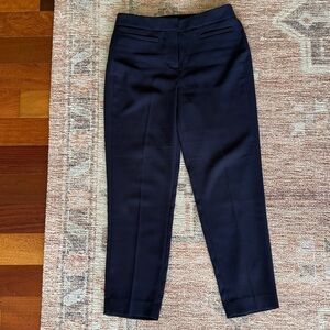 J. Crew navy straight cropped dress pants. Smoke free home